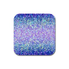 Glitter 2 Rubber Square Coaster (4 Pack)  by MedusArt