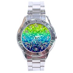 Glitter 4 Stainless Steel Men s Watch by MedusArt