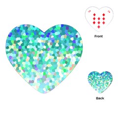 Mosaic Sparkley 1 Playing Cards (heart)  by MedusArt