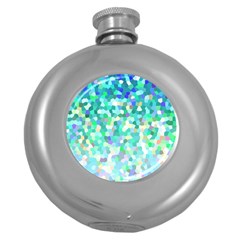 Mosaic Sparkley 1 Round Hip Flask (5 Oz) by MedusArt
