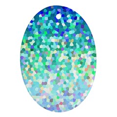 Mosaic Sparkley 1 Oval Ornament (two Sides) by MedusArt