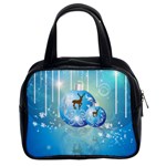 Wonderful Christmas Ball With Reindeer And Snowflakes Classic Handbags (2 Sides)