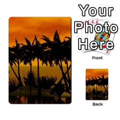 Sunset Over The Beach Multi-purpose Cards (rectangle) 