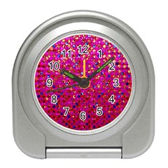 Polka Dot Sparkley Jewels 1 Travel Alarm Clocks by MedusArt