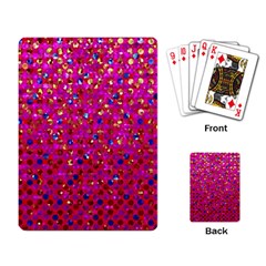 Polka Dot Sparkley Jewels 1 Playing Card by MedusArt