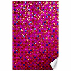 Polka Dot Sparkley Jewels 1 Canvas 24  X 36  by MedusArt