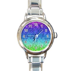 Grunge Art Abstract G57 Round Italian Charm Watch by MedusArt