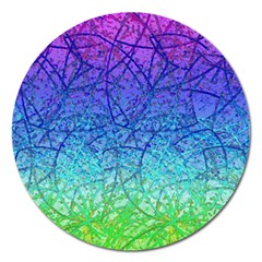 Grunge Art Abstract G57 Magnet 5  (round) by MedusArt