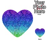 Grunge Art Abstract G57 Multi-purpose Cards (Heart)  Back 20