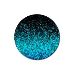 Glitter Dust G162 Rubber Coaster (round)  by MedusArt