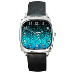 Glitter Dust G162 Square Metal Watches by MedusArt