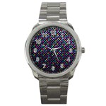 Polka Dot Sparkley Jewels 2 Sport Metal Watches Front