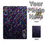 Polka Dot Sparkley Jewels 2 Playing Cards 54 Designs  Front - SpadeA