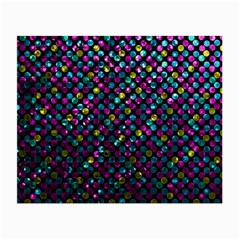 Polka Dot Sparkley Jewels 2 Small Glasses Cloth (2-side) by MedusArt