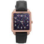 Polka Dot Sparkley Jewels 2 Rose Gold Watches Front