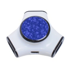 Snow Stars Blue 3-port Usb Hub by ImpressiveMoments