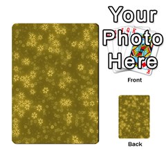 Snow Stars Golden Multi-purpose Cards (rectangle)  by ImpressiveMoments