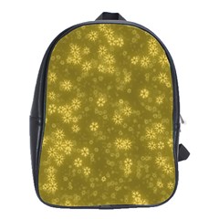 Snow Stars Golden School Bags(large)  by ImpressiveMoments