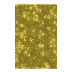 Snow Stars Golden Shower Curtain 48  X 72  (small)  by ImpressiveMoments