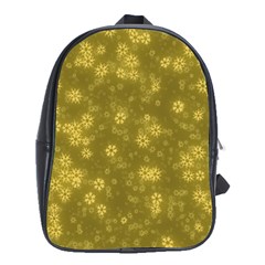 Snow Stars Golden School Bags (xl)  by ImpressiveMoments