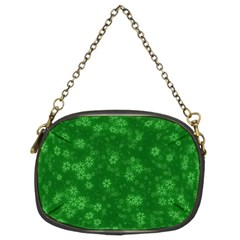 Snow Stars Green Chain Purses (two Sides)  by ImpressiveMoments