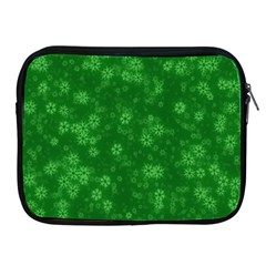 Snow Stars Green Apple Ipad 2/3/4 Zipper Cases by ImpressiveMoments