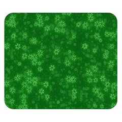 Snow Stars Green Double Sided Flano Blanket (small)  by ImpressiveMoments