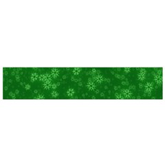 Snow Stars Green Flano Scarf (small)  by ImpressiveMoments