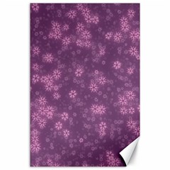 Snow Stars Lilac Canvas 24  X 36 