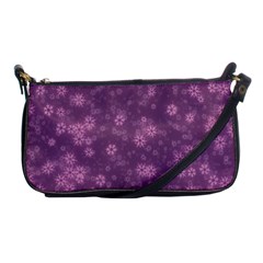 Snow Stars Lilac Shoulder Clutch Bags by ImpressiveMoments
