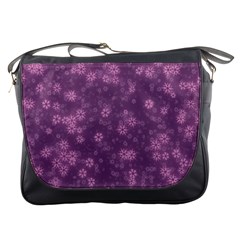 Snow Stars Lilac Messenger Bags by ImpressiveMoments