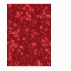 Snow Stars Red Large Garden Flag (two Sides) by ImpressiveMoments