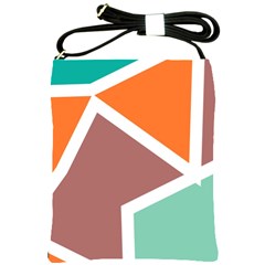 Misc Shapes In Retro Colors Shoulder Sling Bag by LalyLauraFLM