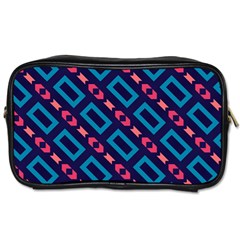 Rectangles And Other Shapes Pattern Toiletries Bag (two Sides) by LalyLauraFLM