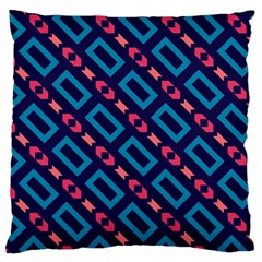 Rectangles And Other Shapes Pattern Large Cushion Case (two Sides) by LalyLauraFLM