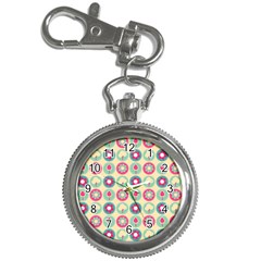Chic Floral Pattern Key Chain Watches by GardenOfOphir