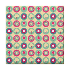Chic Floral Pattern Face Towel by GardenOfOphir