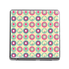 Chic Floral Pattern Memory Card Reader (square) by GardenOfOphir