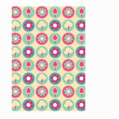 Chic Floral Pattern Large Garden Flag (two Sides) by GardenOfOphir