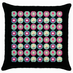Chic Floral Pattern Throw Pillow Cases (black) by GardenOfOphir