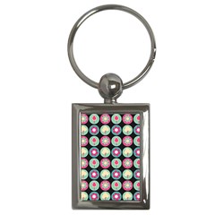 Chic Floral Pattern Key Chains (rectangle)  by GardenOfOphir