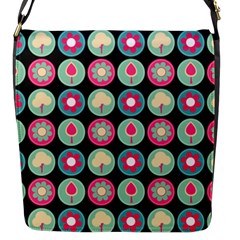 Chic Floral Pattern Flap Messenger Bag (s) by GardenOfOphir