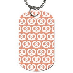 Salmon Pretzel Illustrations Pattern Dog Tag (two Sides) by GardenOfOphir