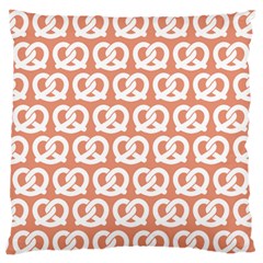 Salmon Pretzel Illustrations Pattern Large Flano Cushion Cases (two Sides)  by GardenOfOphir