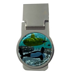 Submarine With Orca Money Clips (round)  by FantasyWorld7