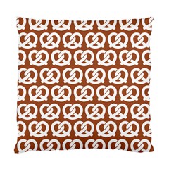 Brown Pretzel Illustrations Pattern Standard Cushion Cases (two Sides)  by GardenOfOphir