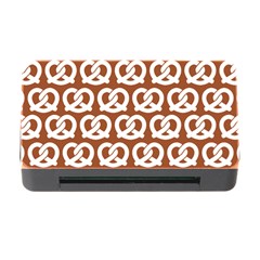 Brown Pretzel Illustrations Pattern Memory Card Reader With Cf by GardenOfOphir