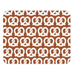Brown Pretzel Illustrations Pattern Double Sided Flano Blanket (large)  by GardenOfOphir