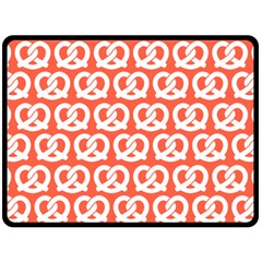 Coral Pretzel Illustrations Pattern Fleece Blanket (large)  by GardenOfOphir