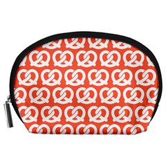 Coral Pretzel Illustrations Pattern Accessory Pouches (large)  by GardenOfOphir